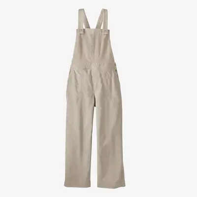 New Patagonia Women's Stand Up Cropped Corduroy Overalls Pumice, View more