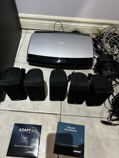 Complete entertainment system remote included not shown in photo