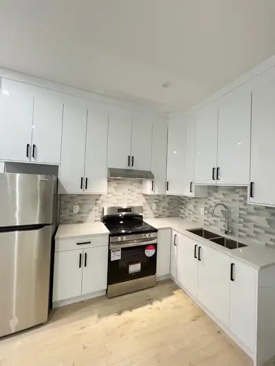 The beautiful brand-new two-bedroom apartment in a new house located in a quiet neighborhood of sout...