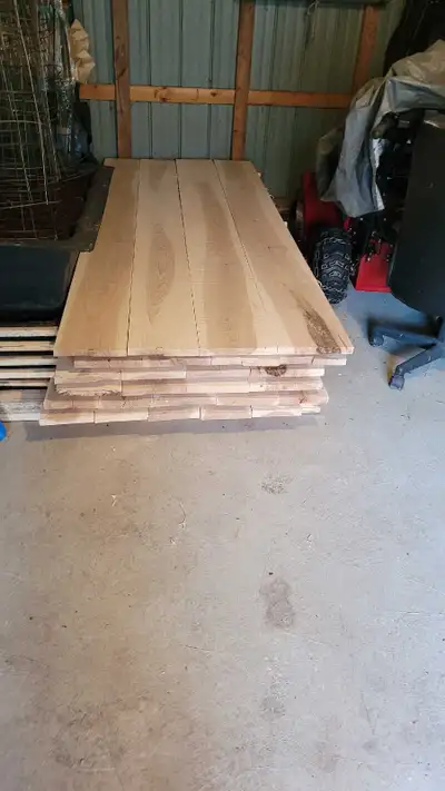 1 inch rough cut ash 8x100 inch $12 and 10x100 inch long $15 . call or text Rob at 705-862-0429