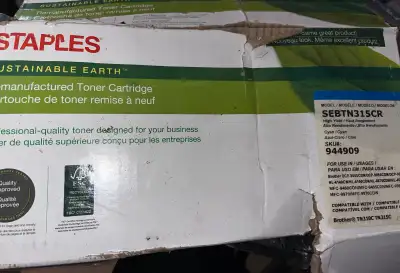 Staples toner cartridge cartouche imprimante cyan, View more