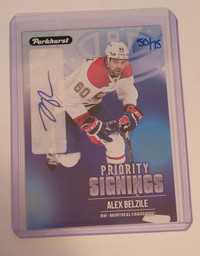 2023 UPPER DECK SPRING EXPO ALEX BELZILE PRIORITY SIGNINGS 50/75