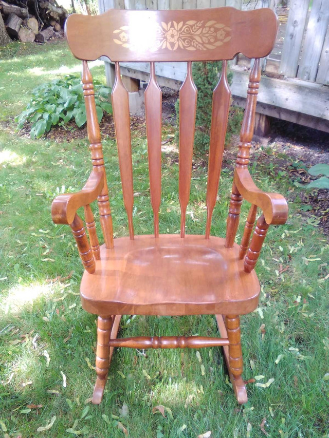 Hardwood Rocking Chair in Chairs & Recliners in Peterborough