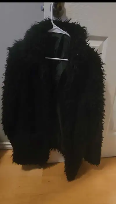 Women's black coat, View more
