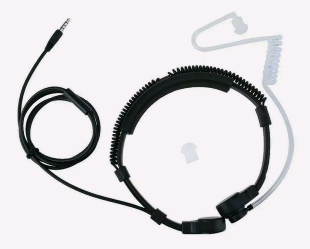 CELLPHONE HEAD SET : FBI / Tactical (open but new) in Cell Phone Accessories in Bedford - Image 3