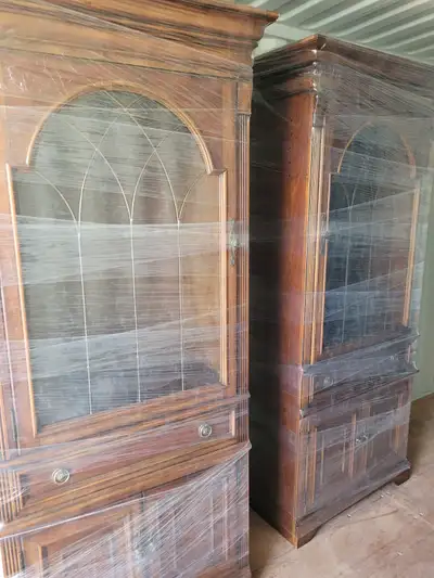 Vintage Solid Wood Display Cabinets (33" x 21" x 82"), View more
