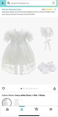 Baptism dress for baby 