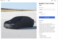 Tesla Model 3 Car cover
