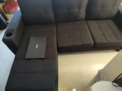 Brand new couch black, View more