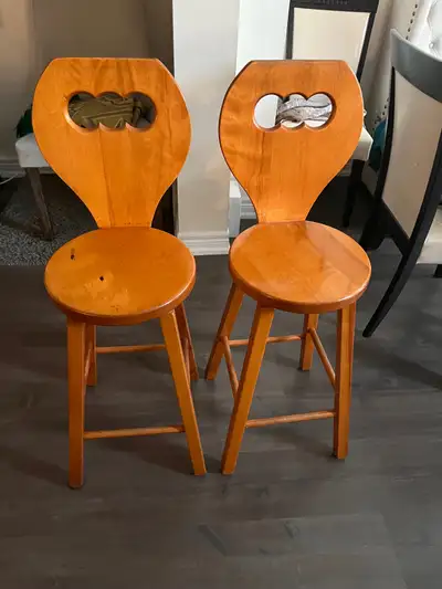 Wooden bar stools, View more