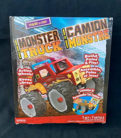 •Build, paint & decorate the monster truck of your dreams using pre-cut, pre-sanded, all-natural woo...