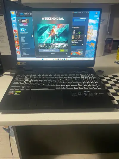 I'm selling my Acer Nitro 5 gaming laptop, featuring an AMD Ryzen 7 7735HS processor, 16GB of DDR5 m...