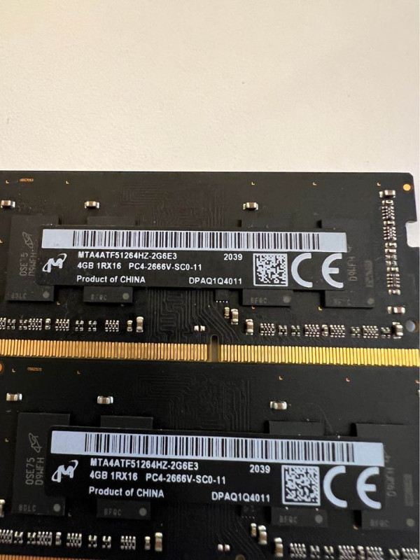 DDR4 8GB(4GBx2)pc4 2666 in Other in Calgary - Image 2