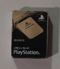 Official Sony PlayStation PS1 Memory Card OEM - Gray