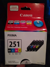Canon ink cartridges CLI-251 BK/CMY INK VALUE PACK