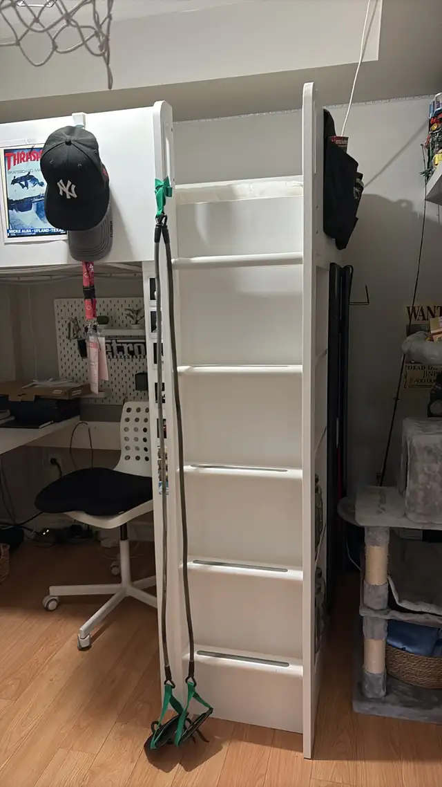 IKEA SMÅSTAD Twin Loft Bed with Desk & Storage – White/Black in Beds & Mattresses in Oakville / Halton Region - Image 8