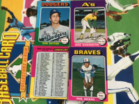 1975 opc baseball cards 4 in good shape for being 47 years old