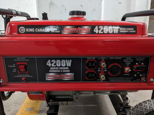 King Canada 4200 Watt Generator Like NEW  in Power Tools in City of Halifax - Image 4