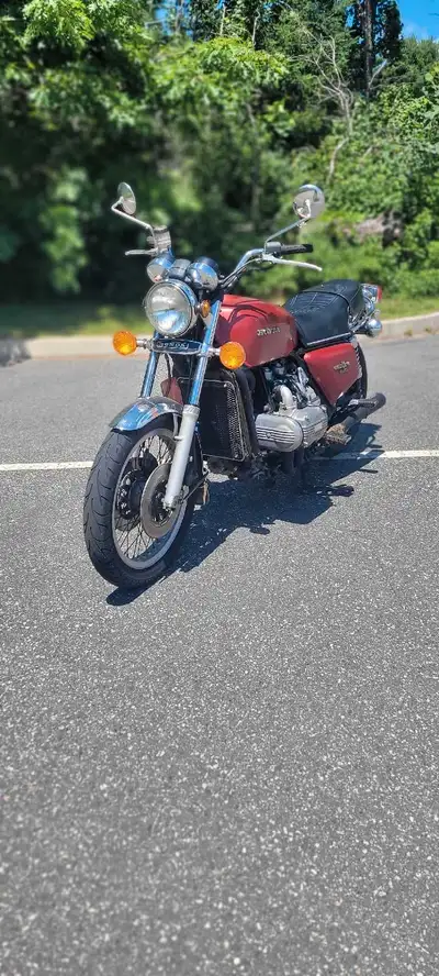 Solid original Honda GL1000 Goldwing, good tread, mostly original, owners manual included, new batte...