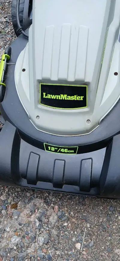 I'm selling a used LawnMaster 18"/46cm lawn mower that is in good working condition. This mower is p...