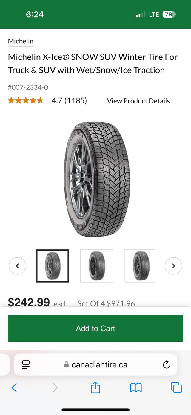 Michelin X ice Snow 225/65/17 WINTER in Tires & Rims in City of Toronto - Image 3