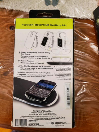 BlackBerry Bold wireless charging receiver - Brand new, View more