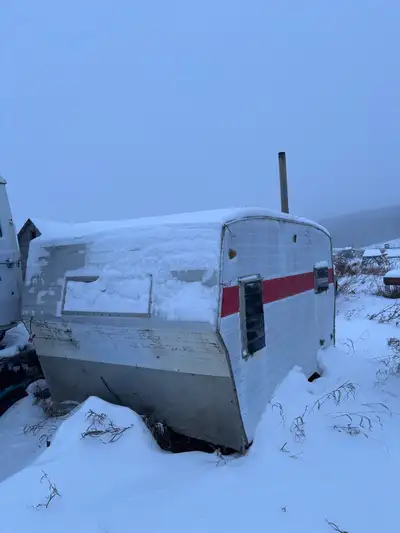 Camper ice fishing shack, View more