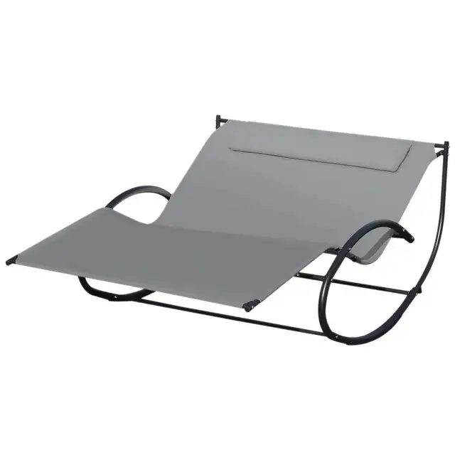 Double Chaise Lounger Garden Rocker Sun Bed Outdoor Hammock Chai in Patio & Garden Furniture in Markham / York Region - Image 3