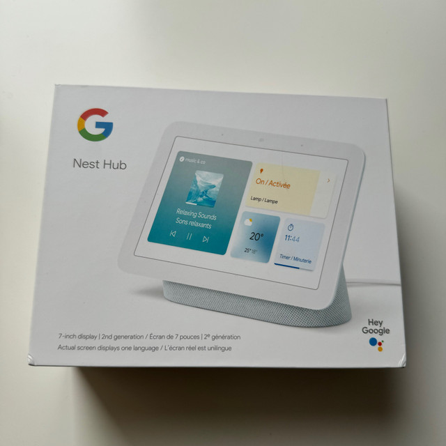 Google Nest Hub 2e generation 7pouce. Parfaite condition! dans Appareils électroniques  à Ville de Montréal - Image 2
