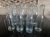 Glass Bottles with Tree design-great for crafts(daycare, camps)
