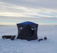 4 person ice fishing tent