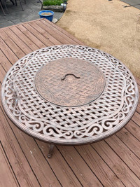 Outdoor Coffee Table with wood burning fire pit