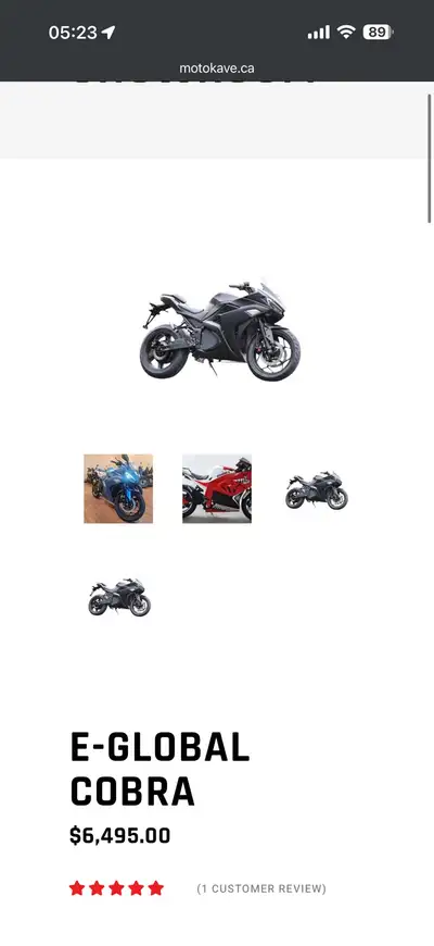 COBRA E BIKE MOTORCYCLE, View more