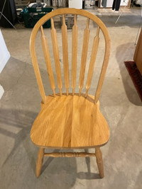 Solid Oak Windsor Back Chairs