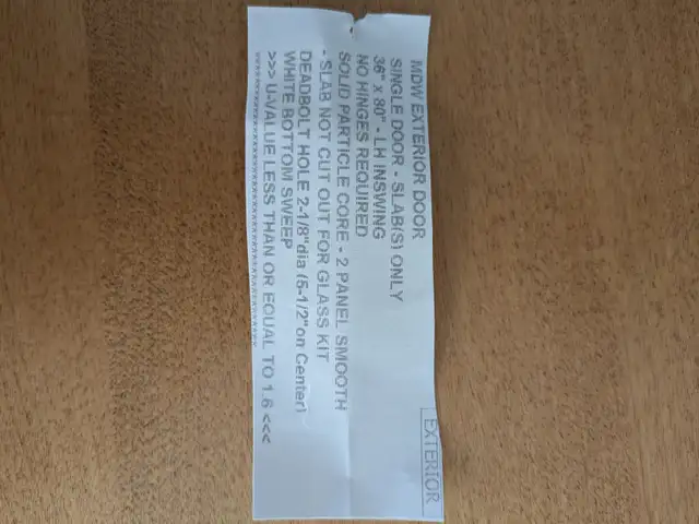 Solid wood door in Windows, Doors & Trim in Moncton - Image 3