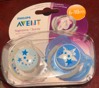 Philips Avent orthodontic nighttime glow in the dark Pacifier
