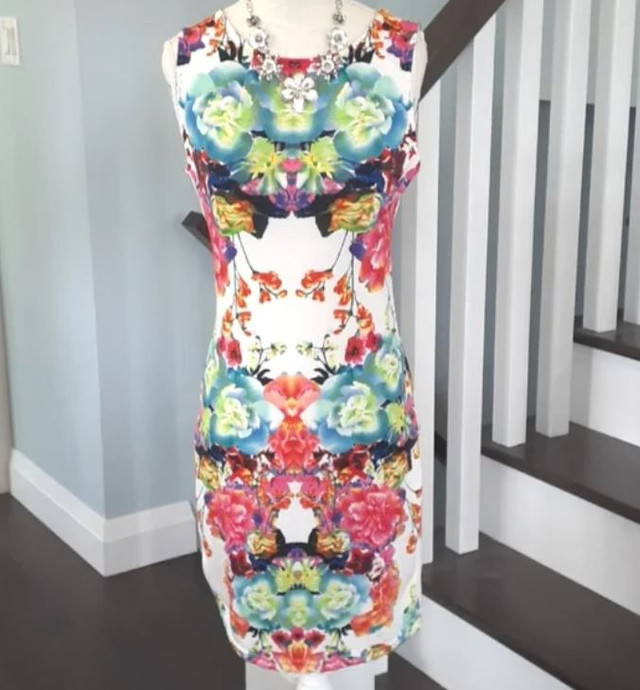 H&M multi-colour floral kaleidoscope sheath dress in Women's - Dresses & Skirts in Markham / York Region