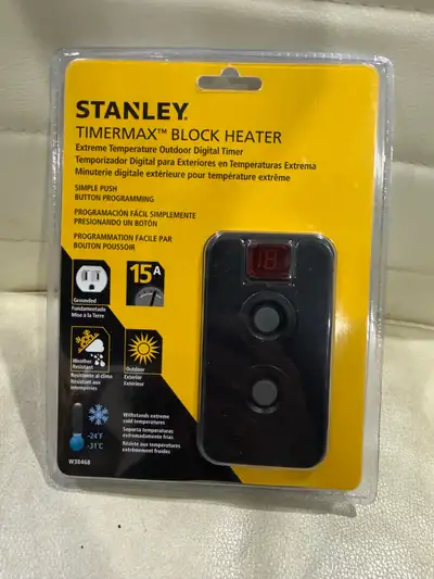 Stanley TimerMAX Block Heater pickup only @ Glynn rd ajax , View more