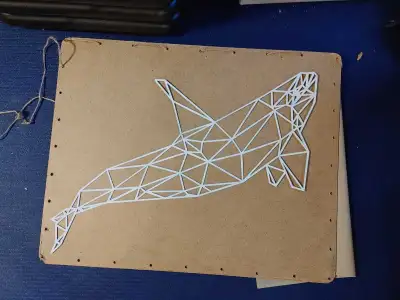 Metal orca wall decor 26", View more