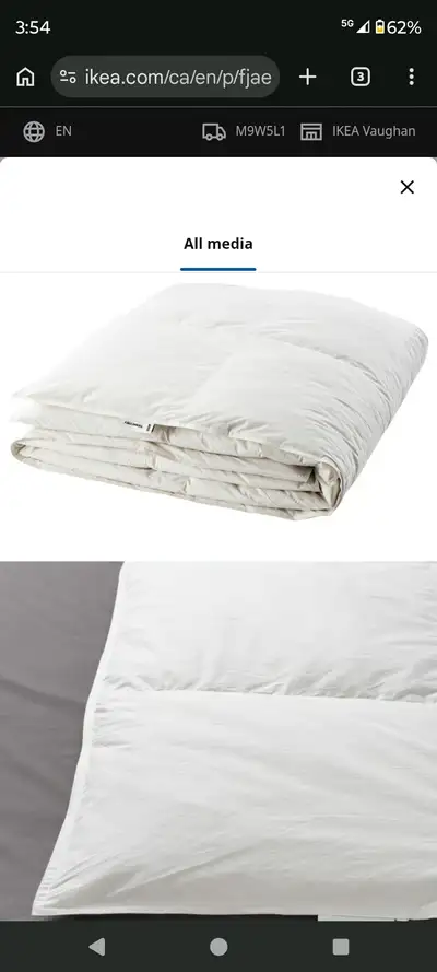 ikea down duvet Warmest Brampton L6Y4R5, View more