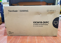 Gaming Monitor, ViewSonic 34" Ultrawide Curved 1440p, VX3418-2KP