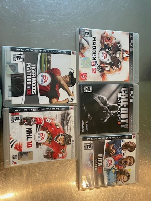 Five PS3 Games in Sony Playstation 3 in City of Toronto