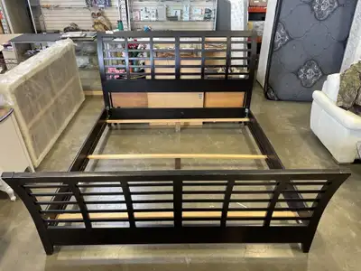 KING SIZE SLEIGH BED FRAME, View more