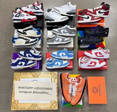 Jordan 1 Travis Scott Fragment sneakers and other, View more