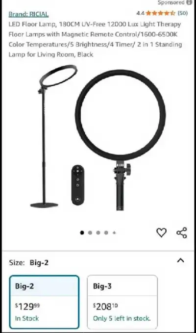 LED Floor Therapy Lamp, View more