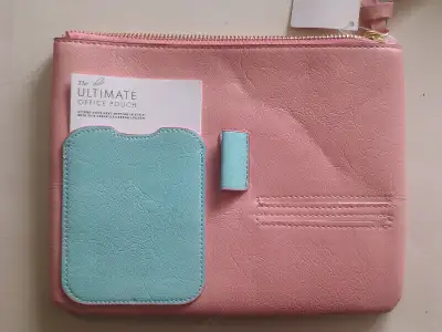 Leather Pencil/Phone/I Pad/Tablet/Etc Case 9"X7" NEW, View more