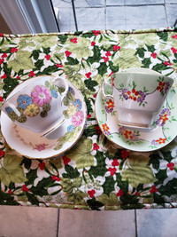Vintage Hand Painted Teacup and Saucer Sets