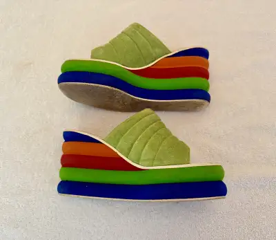 Suede slides size 38, View more