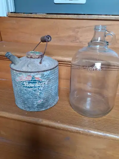 vintage can and jar, View more