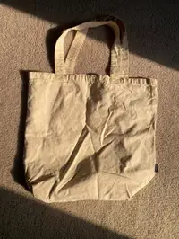 Moving sale: Canvas tote bag
